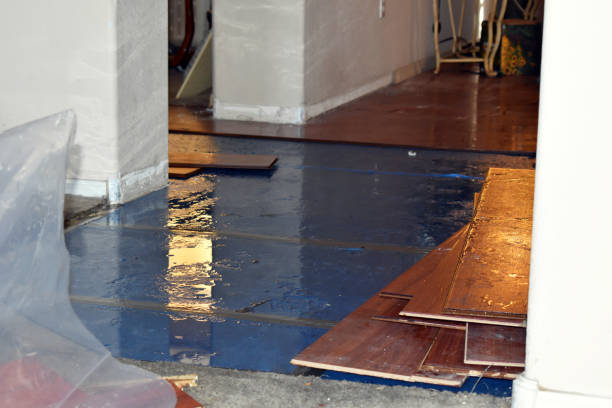 Professional Burst Pipe Cleanup technician working in Simpson, PA
